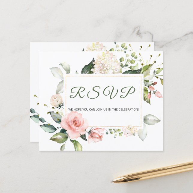  Budget - RSVP Card. (Front/Back In Situ)