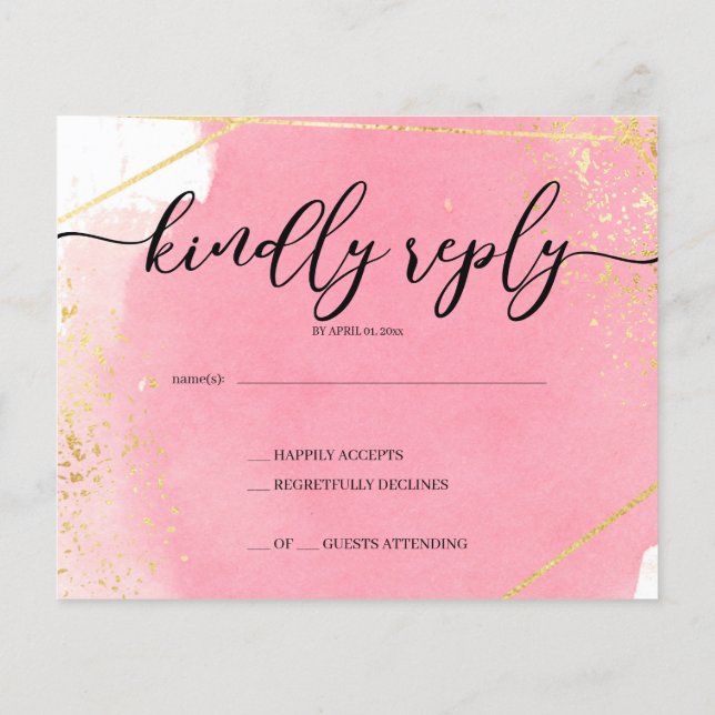 BUDGET/ RSVP Card-Flier. Flyer (Back)