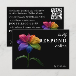 🌈 Budget RSVP online Technicolor Love  Card