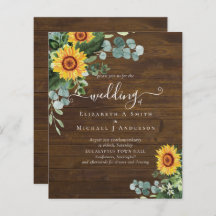 BUDGET Russe tournesol Eucalyptus Mariage Feuille