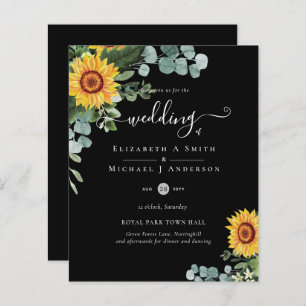 BUDGET Russe tournesol Eucalyptus Mariage Feuille