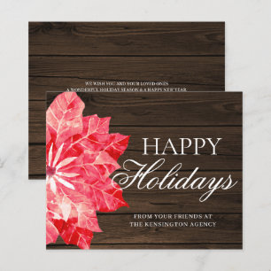 Budget Rustic Corporate Business Holiday Christmas