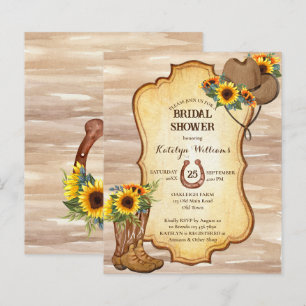 Budget Rustic cowboy boots and hat sunflowers