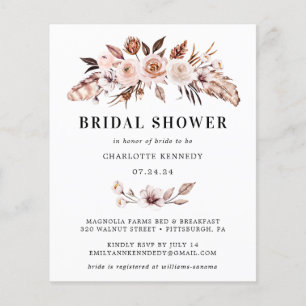 Budget Rustic Earth-tone Boho Bridal Shower 