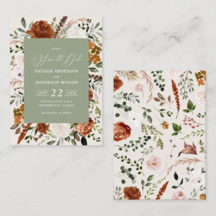 budget rustic elegant modern wedding save the date card