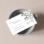 Budget Rustic Eucalyptus Duo 2SM No Meal RSVP Enclosure Card<br><div class="desc">Save money on wedding or party invitations with a smaller RSVP card when buying in packs.  Match your invitations with your Rustic Eucalyptus Duo RSVP cards.

Want a larger RSVP card?  See our Burgundy & Blush Floral collection for a larger RSVP here: 
https://www.zazzle.com/collections/rustic_eucalyptus_duo_greenery_invitations-119005015041666857?rf=238937196885903396</div>