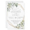 Budget Rustic Eucalyptus & Gold Frame Wedding