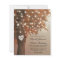 Budget Rustic Fall Heart Tree Wedding Invitation