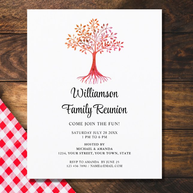 Budget Rustic Family Reunion Invitation  (Creator Uploaded)
