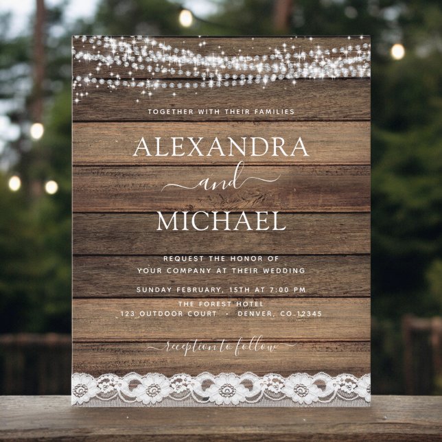 Budget Rustic Farmhouse String Lights Wedding (Creator Uploaded)