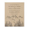Budget Rustic Hand-drawn Mountains & Trees Wedding