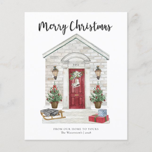 Budget Rustic Merry Christmas Country Home  Flyer (Front)