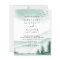 Budget Rustic Mountains Forest Wedding Invitation