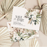 budget rustic pampas eucalyptus save the date card<br><div class="desc">budget Modern barn farmhouse rustic botanical bohemian natural pampas grass and eucalyptus botanical wedding save the date invitation.Classy sage green ,  terracotta,  black and natural colorway.</div>