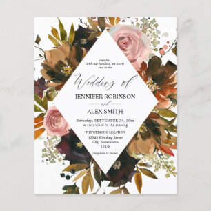 Budget Rustic Purple, Pink & Gold Floral Wedding
