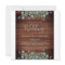 Budget Rustic QR Code Botanical Wedding Invitation