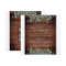 Budget Rustic QR Code Botanical Wedding Invitation