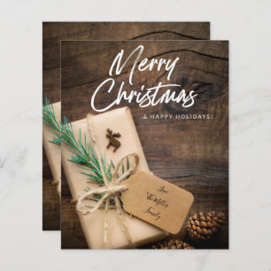 Budget Rustic Reindeer & Present Merry Christmas