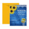 BUDGET Rustic Sunflower Blue Yellow Wedding Invite