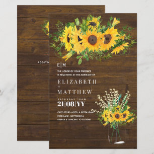 Budget Rustic Sunflowers Babys Breath Mason Jars