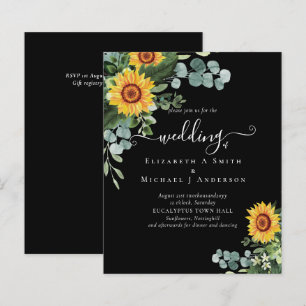 BUDGET Rustic Sunflowers Eucalyptus Leaves Wedding