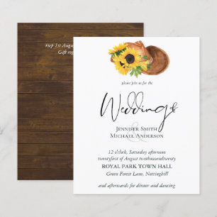Budget Rustic Sunflowers Southern Wedding