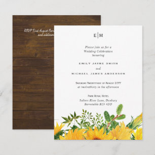 Budget Rustic Sunflowers Southern Wedding