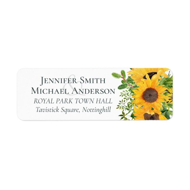 Budget Rustic Sunflowers Southern Wedding (Front)