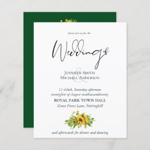 Budget Rustic Sunflowers Southern Wedding