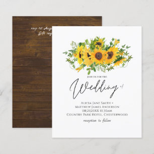 Budget Rustic Sunflowers Southern Wedding