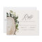 budget Rustic watercolor wedding reply RSVP card