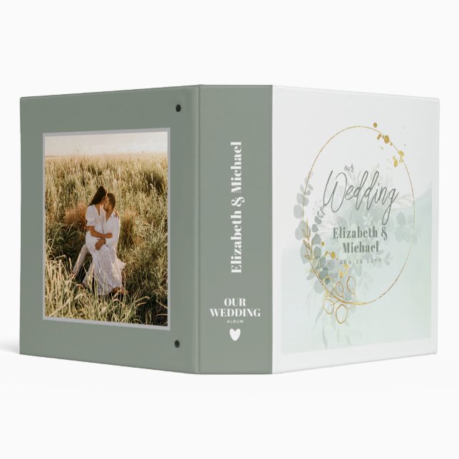 Budget Rustic Wedding Planning Ideas Personalized Binder (Background)