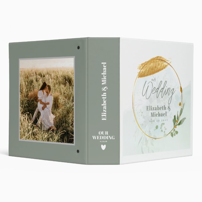 Budget Rustic Wedding Planning Ideas Personalized Binder (Background)