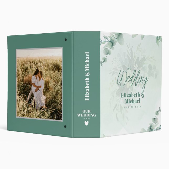 Budget Rustic Wedding Planning Ideas Personalized Binder (Background)