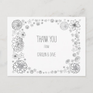 Budget Rustic Wedding Thank You Cards