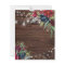 Budget Rustic Wood Floral Light Wedding Invitation