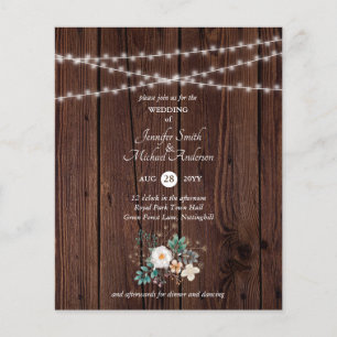 Budget Rustic Wood flowers Floral Wedding
