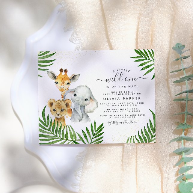 Budget Safari Animals Gender Neutral Baby Shower (Creator Uploaded)