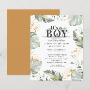 Budget Safari Giraffe Botanical Boy Baby Shower