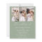 Budget Sage Green Photo Wedding Invitation