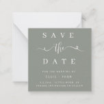 BUDGET Sage Green Wedding Save the Date Invitation<br><div class="desc">High quality and customizable!</div>