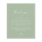 Budget Sage Green Wedding Thank You Card