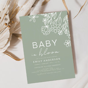 Budget Sage Green Wildflower Baby in Bloom Baby