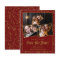 Budget Save the Date Burgundy Gold 3 Photo