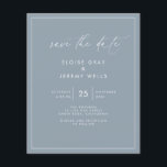 Budget Save the Date Flyer<br><div class="desc">This modern wedding card has a warm, minimalist design. The front features a lively script text above your first names and date. On the back, we've set the background as transparent, so that the colour of the paper will serve as the base colour. You can choose a colour for the...</div>