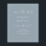 Budget Save the Date Flyer<br><div class="desc">This modern wedding card has a warm, minimalist design. The front features a lively script text above your first names and date. On the back, we've set the background as transparent, so that the colour of the paper will serve as the base colour. You can choose a colour for the...</div>