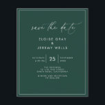 Budget Save the Date Flyer<br><div class="desc">This modern wedding card has a warm, minimalist design. The front features a lively script text above your first names and date. On the back, we've set the background as transparent, so that the color of the paper will serve as the base color. You can choose a color for the...</div>