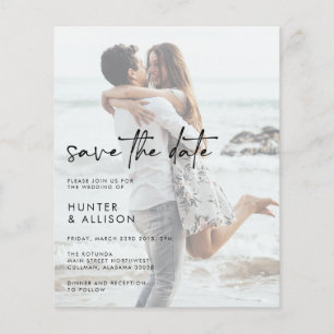 BUDGET Save The Date Invitation
