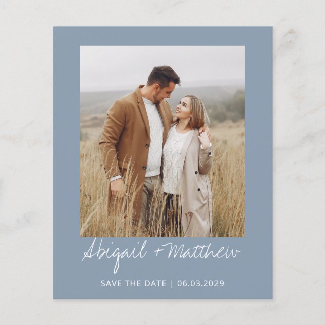 Budget Save The Date Modern Simple Invitation  (Front)