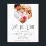 BUDGET Save The Date Photo Modern Simple Wedding Flyer<br><div class="desc">BUDGET Save The Date Stylish Modern Simple Wedding Cards features your favourite photo with the text "Save the date" in modern calligraphy script typography. Perfect for weddings,  birthday,  baby shower,  anniversary celebrations and parties. Designed for you by ©Evco Studio www.zazzle.com/store/evcostudio</div>